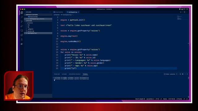 Python: Text in Sprache / Audio und oder MP3 Datei umwandeln смотреть онлайн