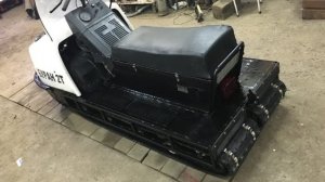 *Буран* переделка под длинные гусеницы часть 4.