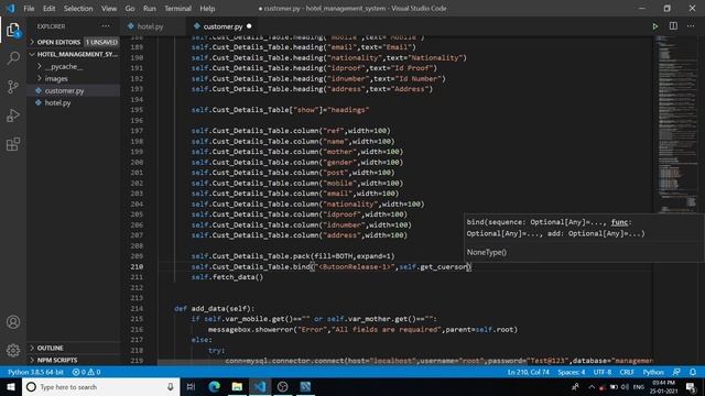 3/6 - Hotel management system project in python using tkinter with database connectivity смотреть онлайн