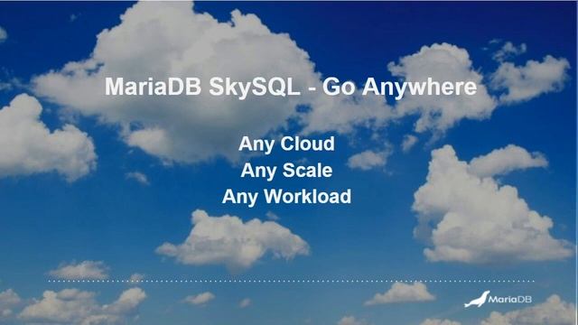MariaDB ® Roadshow 2021: MariaDB Overview смотреть онлайн