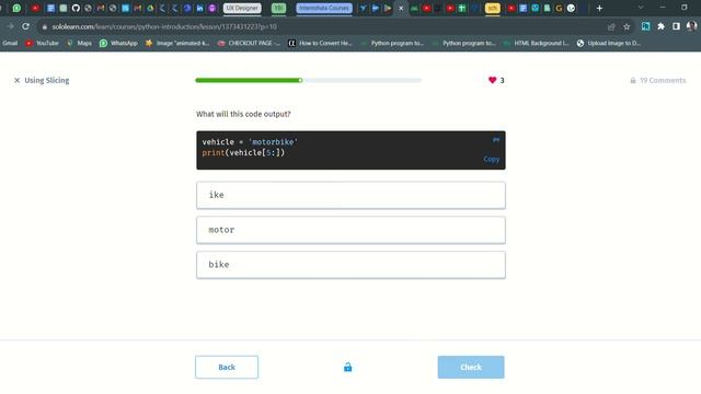 59 Using Slicing | Introduction to Python | Sololearn смотреть онлайн