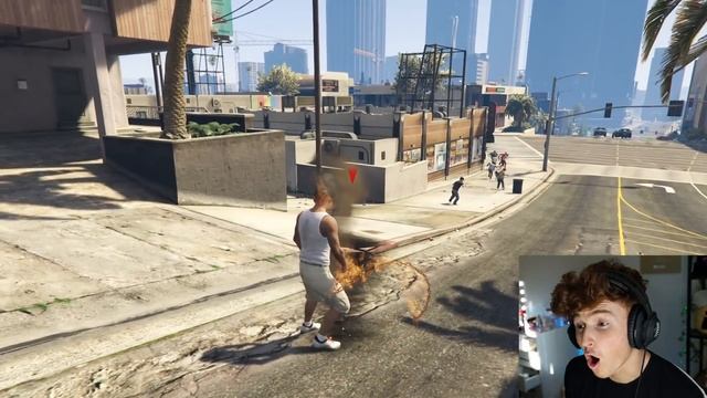 GTA 5 But Every Step Is FIRE.. (Destruction Mods) смотреть онлайн