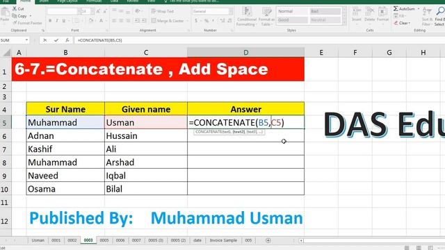Text Function in Excel |DAS Edu|,|Text in EXCEL| смотреть онлайн