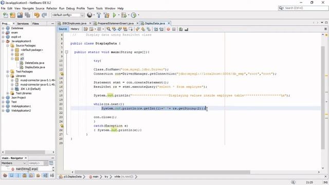 Displaying data using ResultSet from database | NetBeans | MySQL Server | JDBC with code and steps смотреть онлайн