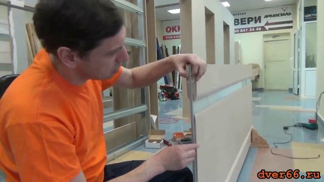 1й ЭТАП Монтаж кассетной двери в проем. Установка двери пенал. Раздвижные двери. смотреть онлайн