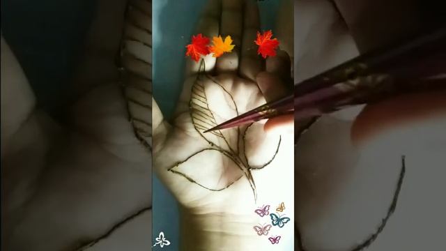 New Most Easy Leafy Mehndi Design 2021!New Leaf Mehndi Design!Front Hand Leafy Mehndi Design#shorts смотреть онлайн