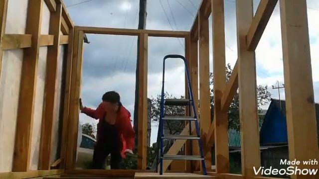 Стены #каркасной #бани. Часть3.