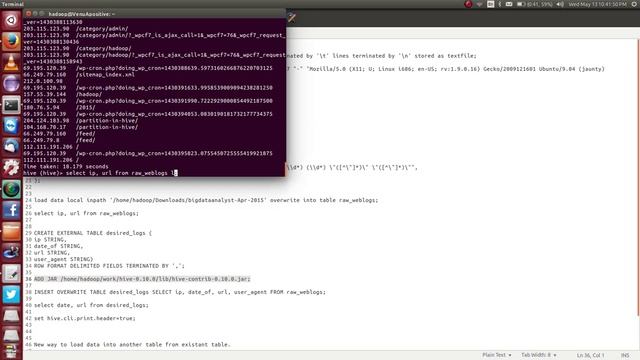 How to analyze log files in Hive | Regex SerDe in Hive смотреть онлайн
