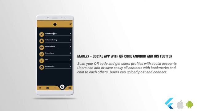 Digital Business Card app with QR code android and iOS flutter смотреть онлайн
