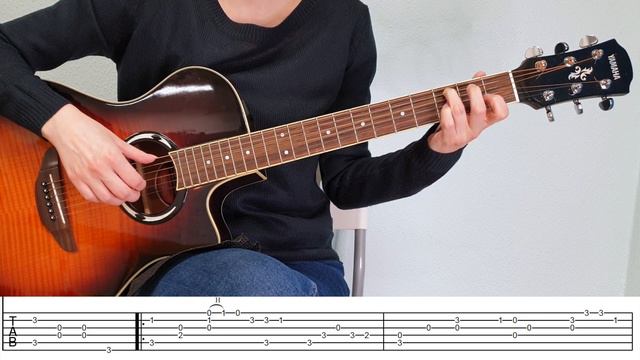 EVERYTHING I DO I DO IT FOR YOU Fingerstyle Guitar Tutorial with on-screen Tab -Bryan Adams смотреть онлайн