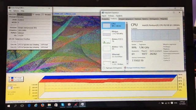 Acer Aspire stretch test (CPU load test) смотреть онлайн