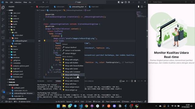 Membuat Onboarding & Login #2 Membuat Tampilan - Flutter Run смотреть онлайн