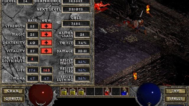 Diablo Warrior Full Game Playthrough