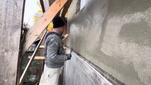 Как навести красоту,на цементной штукатурке,(перетирка обучение) #фасад #штукатурка #штукатуркастен