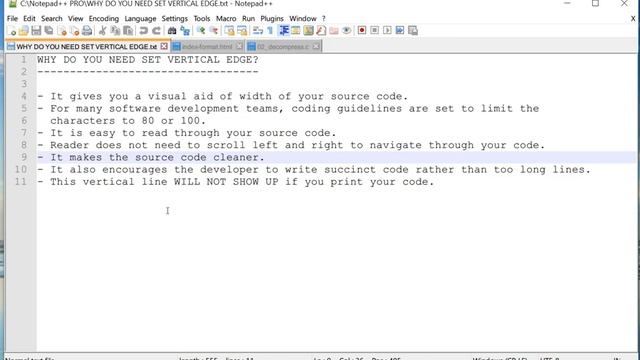 NOTEPAD++ TIPS & TRICKS: Set Vertical Edge In Notepad++ to Help with Line Length смотреть онлайн