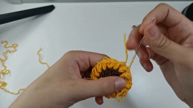 Бабушкин квадрат подсолнух крючком/ Бабушкин квадрат крючком/ Подсолнух крючком/ Вязание крючком