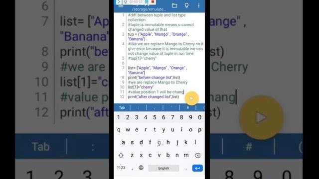 python programs for kids coder and python beginner clear diff between tuple and list type collectio смотреть онлайн