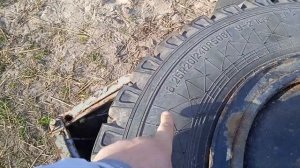 Установка ГАЗоновской резины на передний мост трактора МТЗ