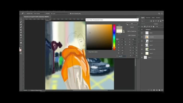 Digital Speed paint | Photoshop Process смотреть онлайн