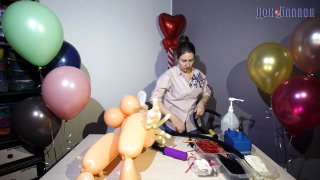 Искусство Аэродизайна. Урок №62. Часть 3. Девушка PLAYBOY из воздушных шаров смотреть онлайн