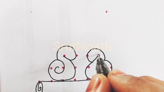 2023 new year rangoli || new year muggulu ||simple easy rangoli смотреть онлайн