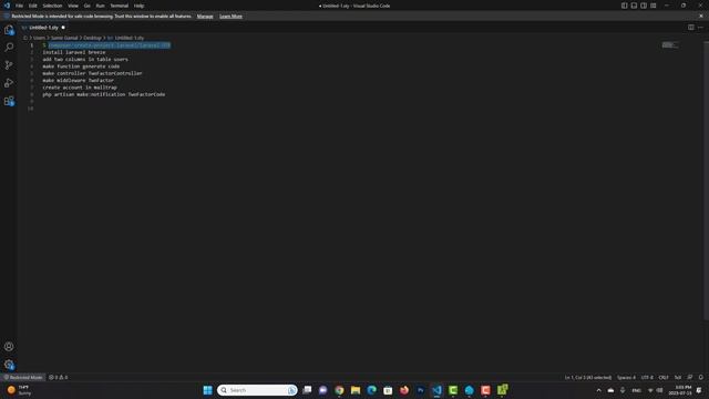 #01 Install Laravel & Laravel Breeze OTP Project смотреть онлайн