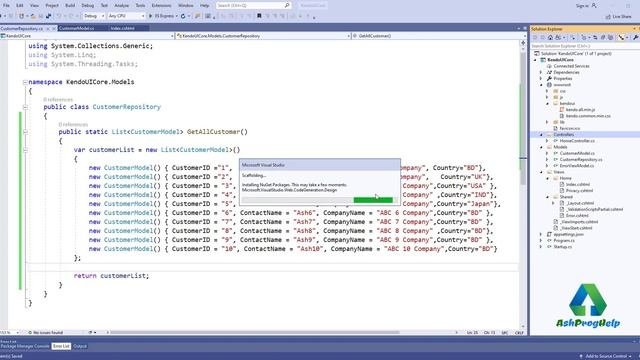 Kendo UI Grid In ASP.NET Core MVC - Part-2 смотреть онлайн