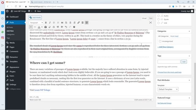 WordPress Posts Explained Clearly | All options Explained | Learn WordPress смотреть онлайн