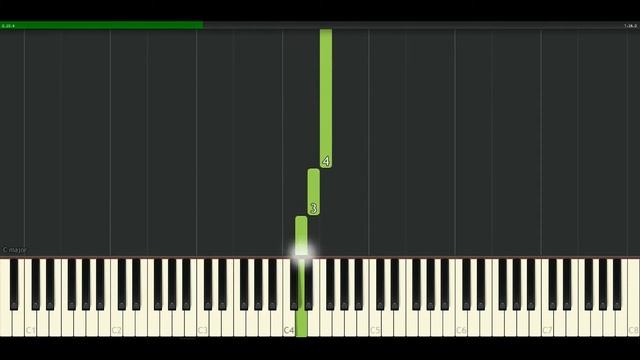 Aura Lee EASIEST Pinao tutorial SLOWLY speed Gravity Falls without + with Notes смотреть онлайн