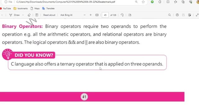 Unary vs Binary Operators | Operator Precedence Explained|10th computer new book 2023|operators in смотреть онлайн