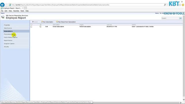 SSRS Data Driven Subscription - No Email When No Data in Report смотреть онлайн