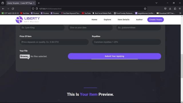 NFT Website Using HTML CSS And JavaScript | NFT Marketplace Website смотреть онлайн