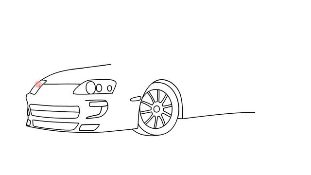 How to draw Toyota Supra - Как нарисовать Тойоту Супру - Cómo dibujar Toyota Supra смотреть онлайн