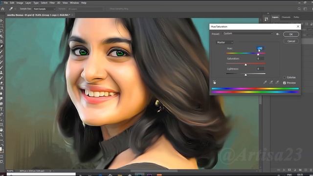 Photoshop Speedpaint - Nivetha Thomas | Oil Painting | Artisa 23 смотреть онлайн