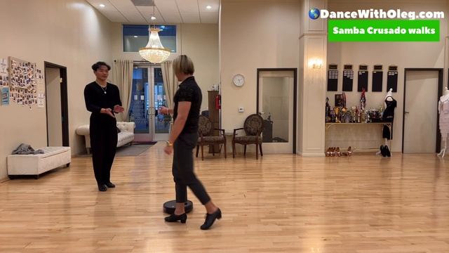 Samba Crusado Walk dance tutorial by Oleg Astakhov - Learn more with ?DanceWithOleg.com смотреть онлайн