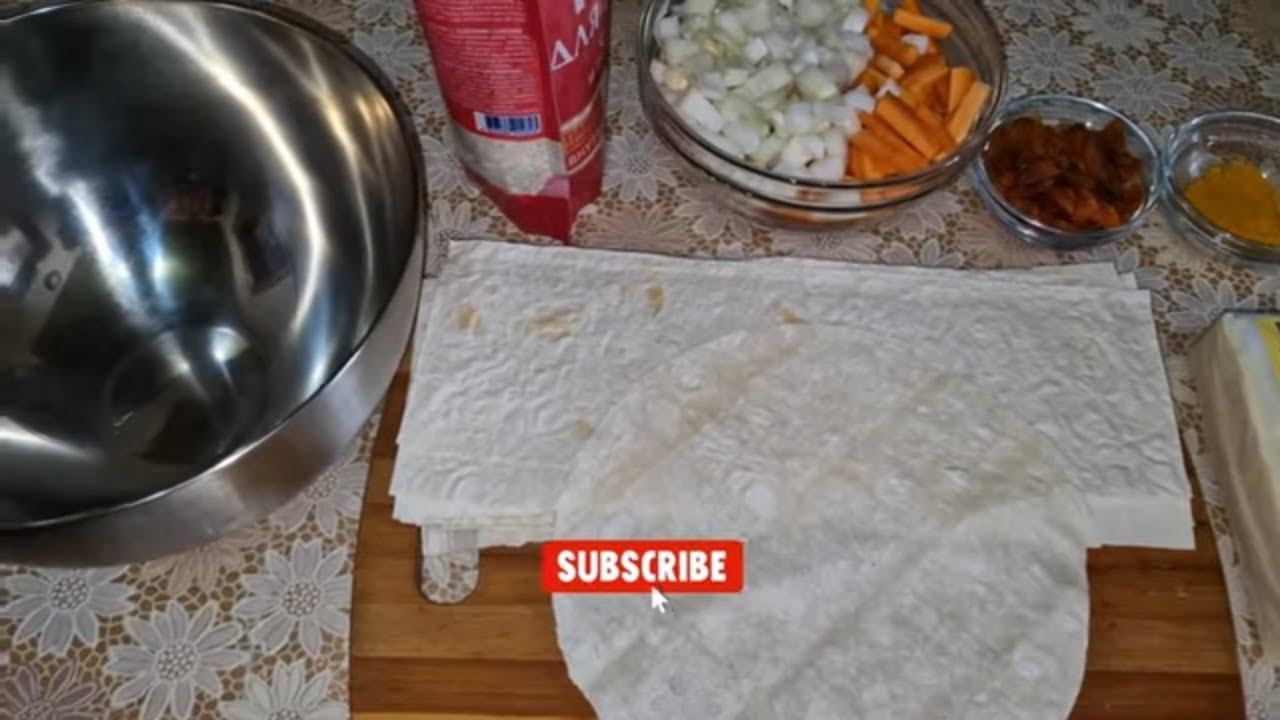 Плов из куриных бедер в лаваше в духовке. смотреть онлайн