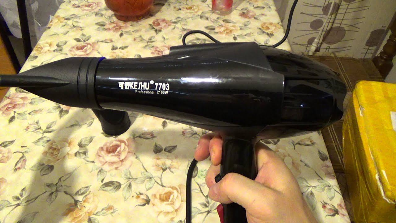 Профессиональный фен KESHU 7703; мощность 2100 Вт. смотреть онлайн
