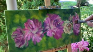 Пионы маслом поэтапно. Живопись маслом для начинающих