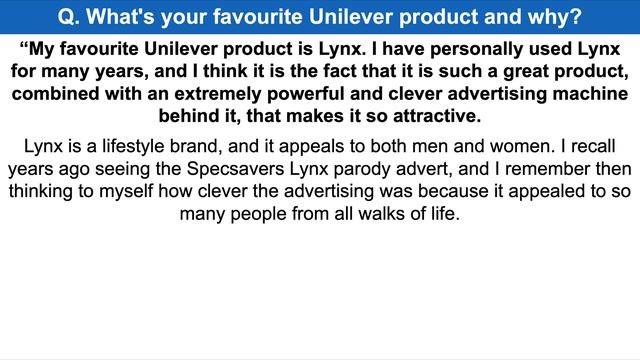 UNILEVER Interview Questions & Answers! (Unilever Future Leaders Programme + Interview TIPS!) смотреть онлайн