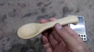 Ложка из бальсы и тарелка из капа липы