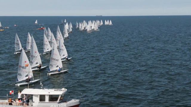 ILCA 6 (Laser Radial) - start z drona - regaty LOTOS Nord CUP Gdańsk 2021 смотреть онлайн
