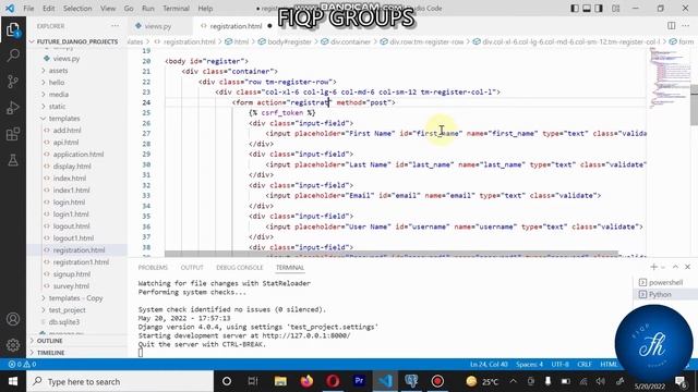 User Registration from Template in Django Part-1 | DJANGO TUTORIAL SERIES | URDU/HINDI | Part - 16 смотреть онлайн