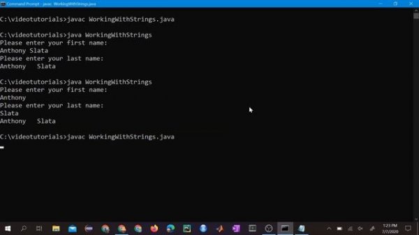Intro to Java Video 6: Working with Strings and Random Numbers