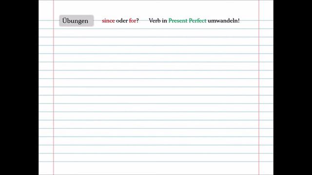 Englisch Quali Bayern - Present Perfect with since and for (Erklärung/Wiederholung & Übung) смотреть онлайн