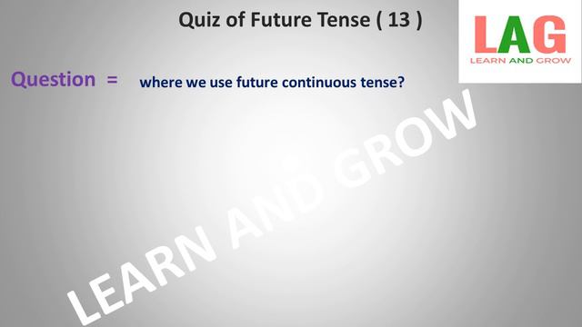 Quiz of Future Tense (Part-13 ) смотреть онлайн
