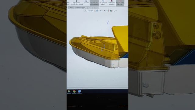 3D модель корпуса кораблика для рыбалки смотреть онлайн