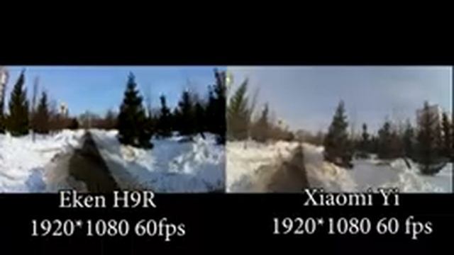 Сравнение Xiaomi Yi VS Eken H9 смотреть онлайн