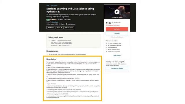 DS and ML using Python and R - Course Introduction смотреть онлайн