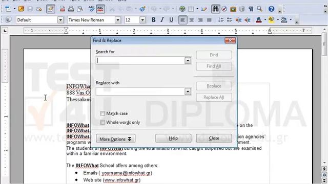 Find, the first word PHP, using the dialog frame Find. смотреть онлайн
