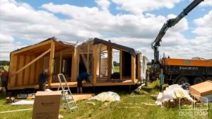 Монтаж ДубльДом - Как собирают модульный дом за 2 дня?